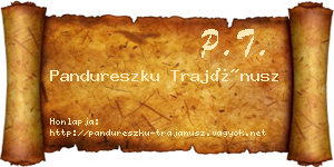Pandureszku Trajánusz névjegykártya